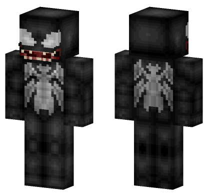 Venom The Spectacular Spider Man Minecraft Bedrock skin