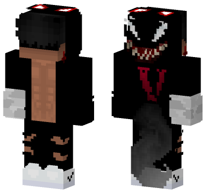 Venom Wolf Minecraft Bedrock skin