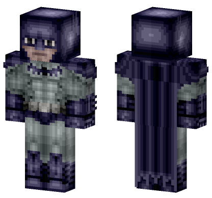 Vibrant Batman Arkham Asylum Minecraft Bedrock skin