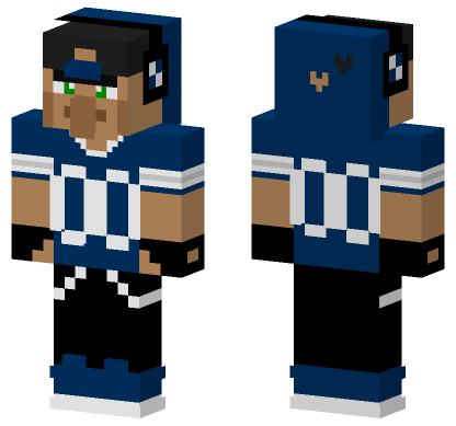 Villager Dallas Cowboys Football Fan Minecraft Bedrock skin