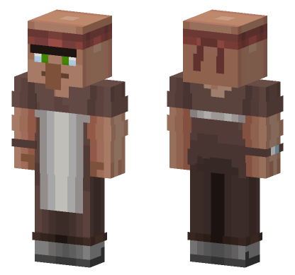 Villager Skin Clean Style Minecraft Bedrock skin