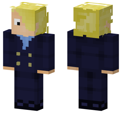 Vinsmoke Sanji Minecraft Bedrock skin