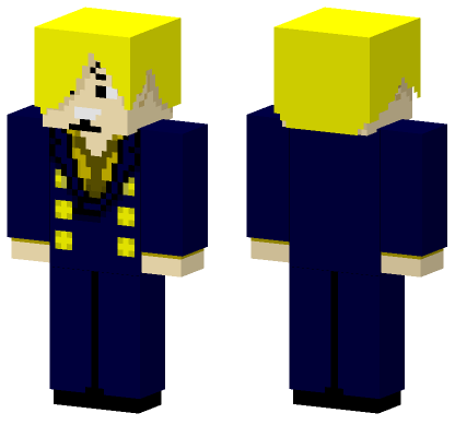 Vinsmoke Sanji Post Timeskip Minecraft Bedrock skin
