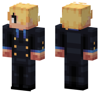 Vinsmoke Sanji Pre Timeskip Minecraft Bedrock skin