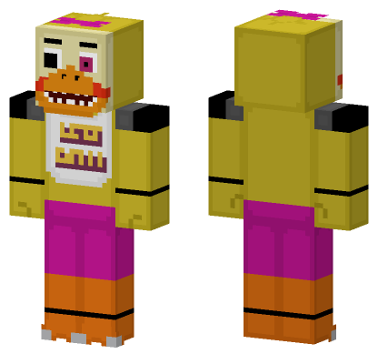 Vintage Chica Alt Version Minecraft Bedrock skin