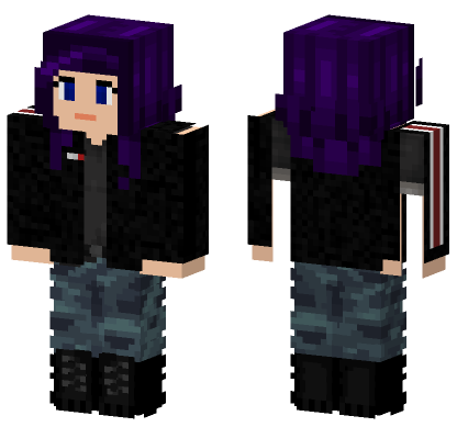Violet Shepherd Character Minecraft Bedrock skin