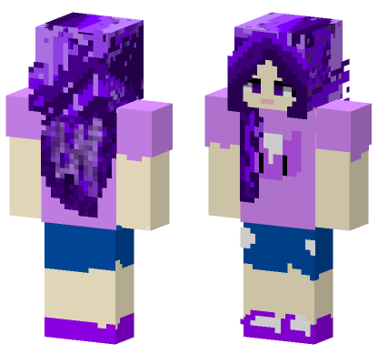 Violet Skin Java Edition Minecraft Bedrock skin