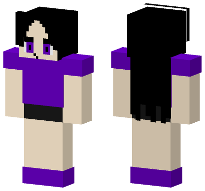 Violette Realclass Noskinbase Minecraft Bedrock skin