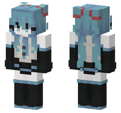 Virtual Idol Minecraft Bedrock skin