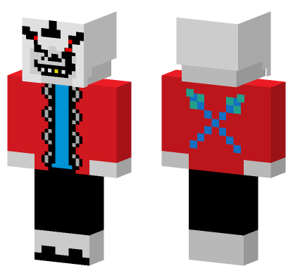 W D Sans Minecraft Bedrock skin