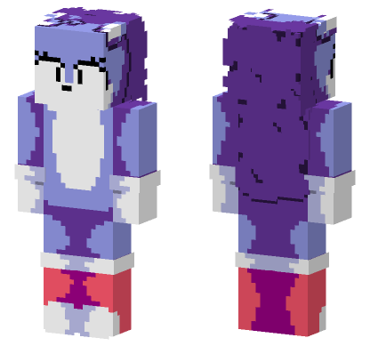 Wacky The Hedgehog Minecraft Bedrock skin