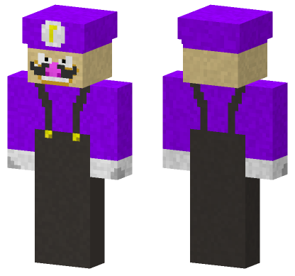 Waluigi 5695649 Minecraft Bedrock skin