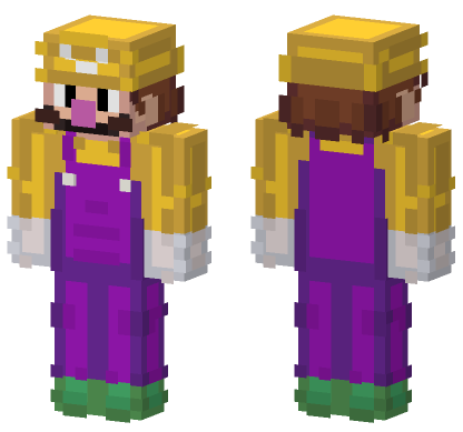 Wario Minecraft Bedrock skin