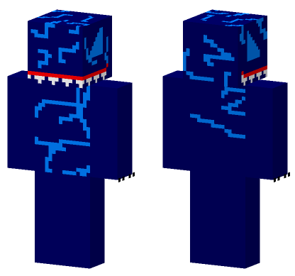 Warped Vampire Blue Raptor Minecraft Bedrock skin
