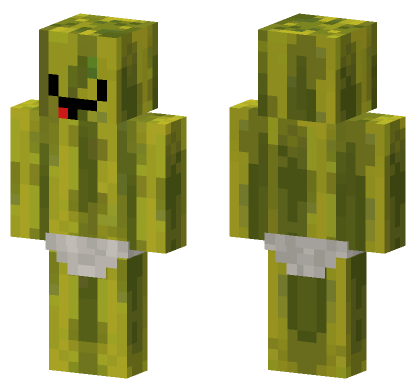 Watermelon Creeper Minecraft Bedrock skin