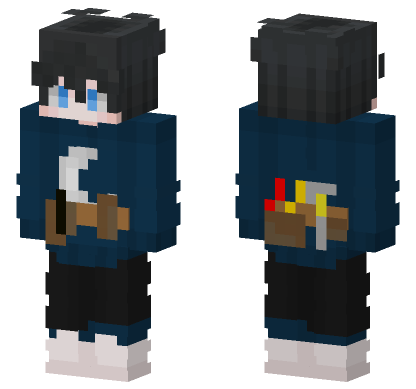 Wattworks Blue Outfit Minecraft Bedrock skin