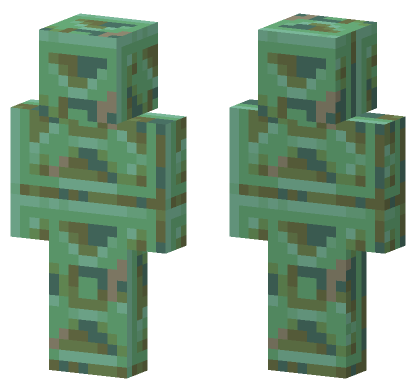 Weathered Chiseled Copper Minecraft Bedrock skin