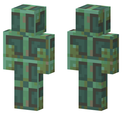 Weathered Copper Bulb Minecraft Bedrock skin