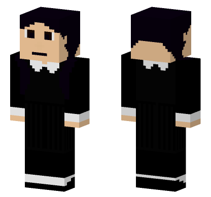 Wednesday Addams Skin Minecraft Bedrock skin