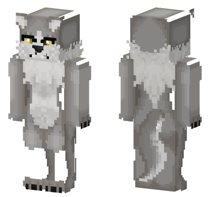 Werewolf Gray Minecraft Bedrock skin