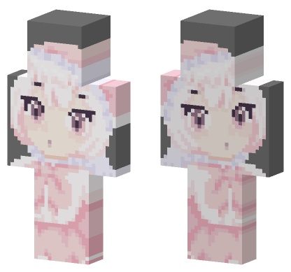 White Angelic Outfit Minecraft Bedrock skin