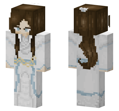 White Kimono Outfit Minecraft Bedrock skin