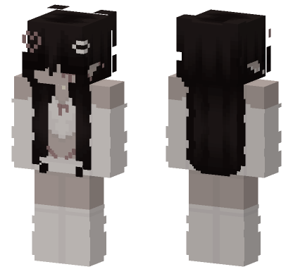 White Pink 6903757 Minecraft Bedrock skin