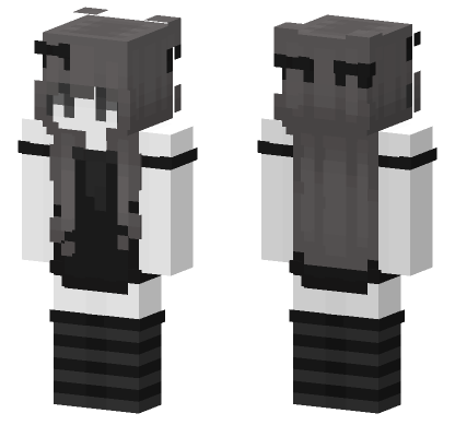 White Shadow Skin 8 Minecraft Bedrock skin