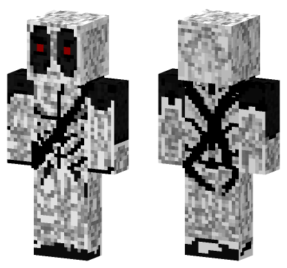 White Uni Deadpool Minecraft Bedrock skin