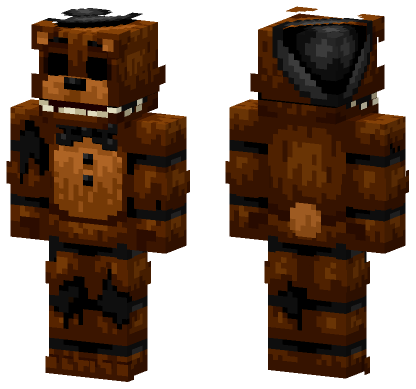 Whitered Freddy Skin Minecraft Bedrock skin