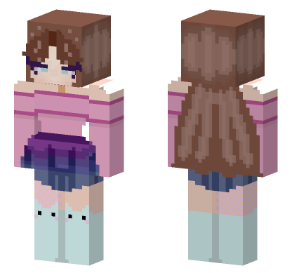 Winter Cuddles Minecraft Bedrock skin