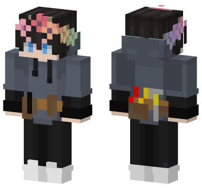 Wirewise Grey Hoodie Minecraft Bedrock skin
