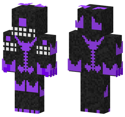 Wither Entity Dark Power Minecraft Bedrock skin