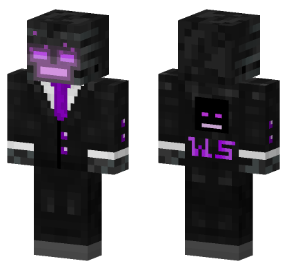 Wither Skull Suit Purple Minecraft Bedrock skin