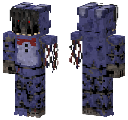 Withered Bonnie 1987 Remake Minecraft Bedrock skin