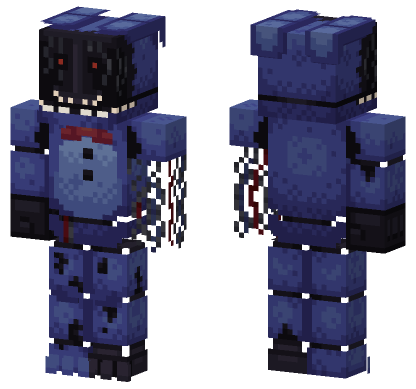 Withered Bonnie Five Nights Minecraft Bedrock skin