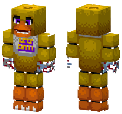 Withered Chica Minecraft Bedrock skin