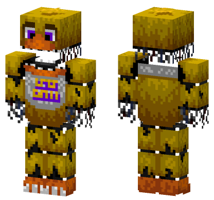 Withered Chica Minecraft Bedrock skin
