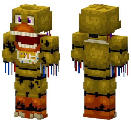 Withered Chica Minecraft Bedrock skin