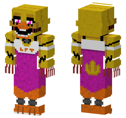 Withered Chica Final Version Minecraft Bedrock skin