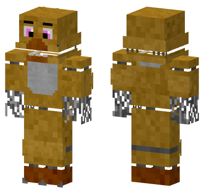 Withered Chica Skin Minecraft Bedrock skin