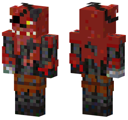 Withered Foxy 1 Minecraft Bedrock skin