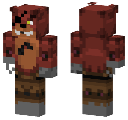 Withered Foxy Minecraft Bedrock skin