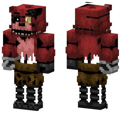 Withered Foxy Minecraft Bedrock skin
