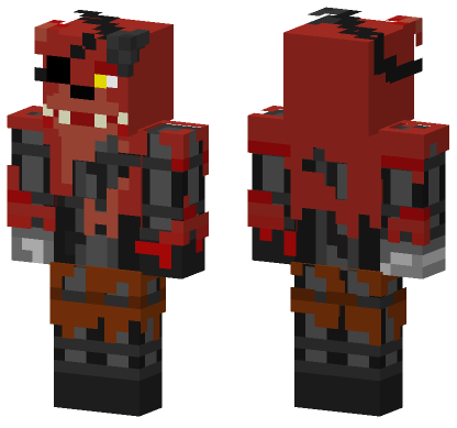Withered Foxy Minecraft Bedrock skin