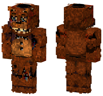 Withered Freddy Five Nights At Freddy's Minecraft Bedrock skin