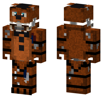 Withered Freddy FNAF VR Minecraft Bedrock skin