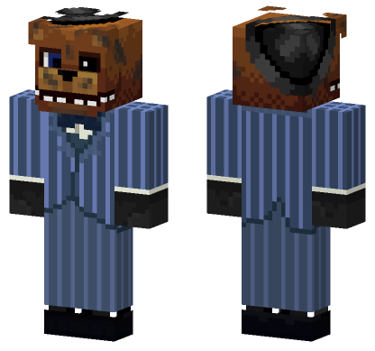 Withered Freddy In Fancy Blue Suit Minecraft Bedrock skin