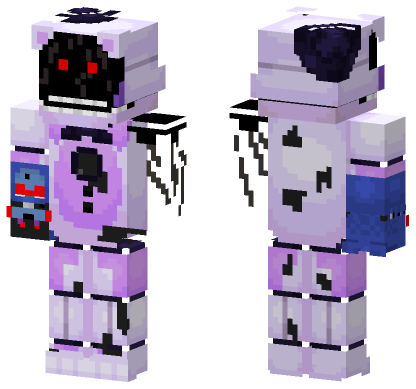 Withered Funtime Freddy And Bonbon Minecraft Bedrock skin