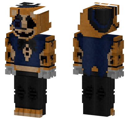 Withered Golden Freddy Minecraft Bedrock skin
